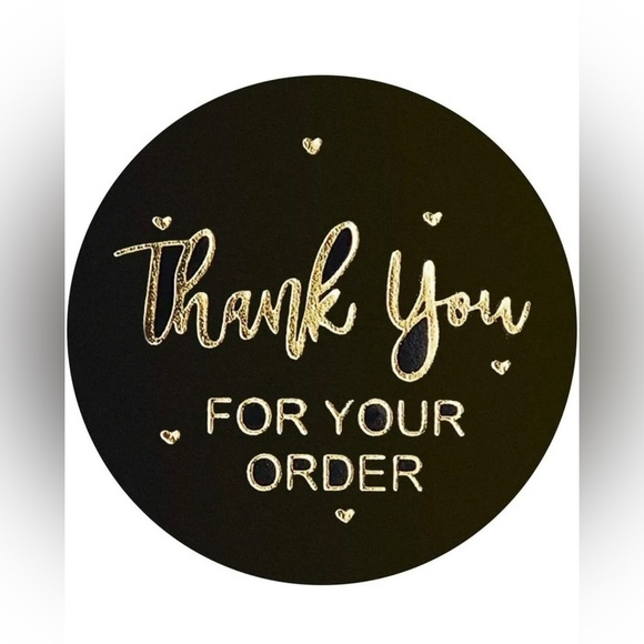 thank you stickers round | shipping supplies | thank you for your order 1" - Picture 4 of 5